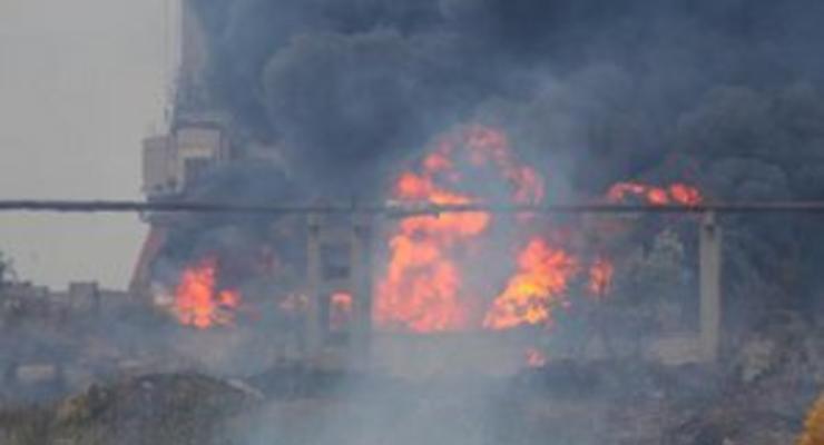 В Керчи произошел пожар в порту