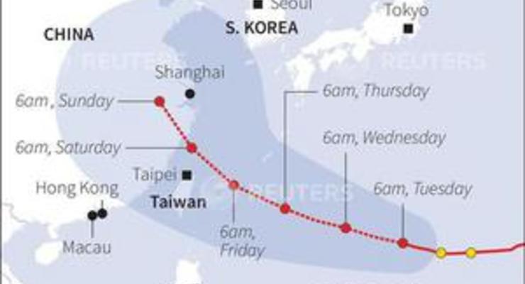 Тысячи туристов эвакуированы с Тайваня из-за надвигающегося тайфуна