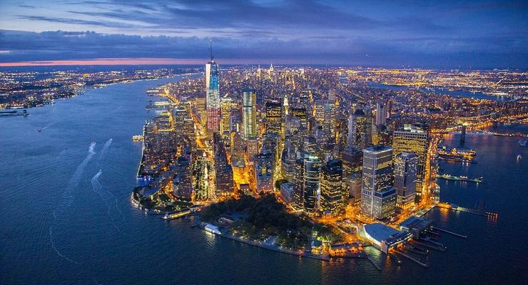 Красивые фото Нью-Йорка с высоты птичьего полета