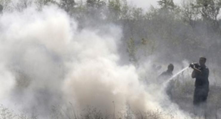 В Полтавской области горят торфяники