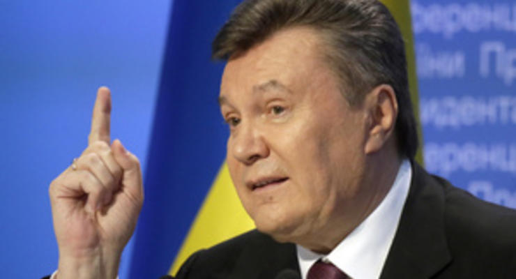 Янукович рассказал, на что направлены все действия властей