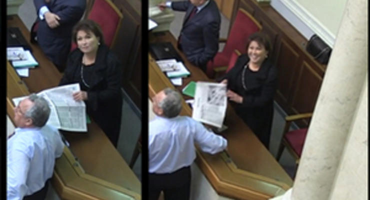 Прикрылась газеткой: Журналисты уличили Бахтееву в голосовании за коллегу