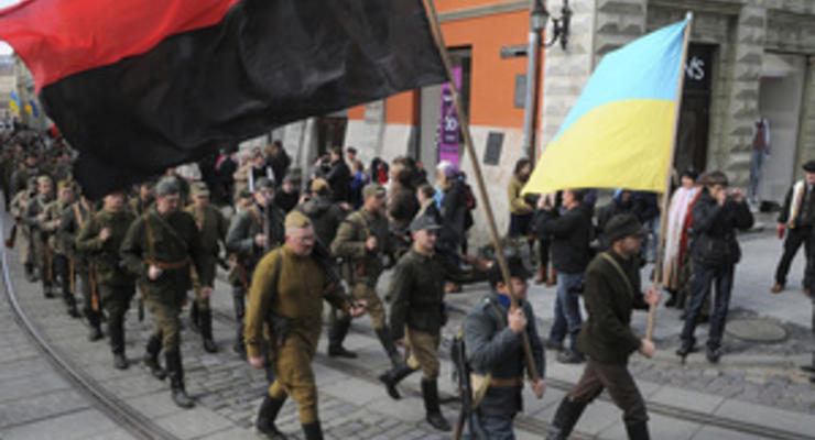 Во Львове проходит Марш славы по случаю 71-й годовщины УПА