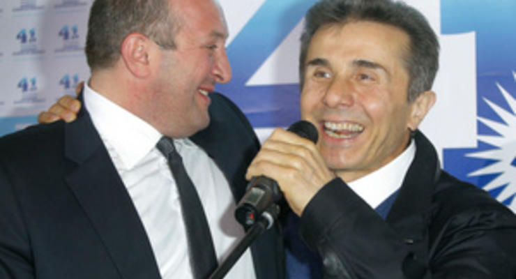 Смена власти. Противники Саакашвили празднуют победу с 60% голосов