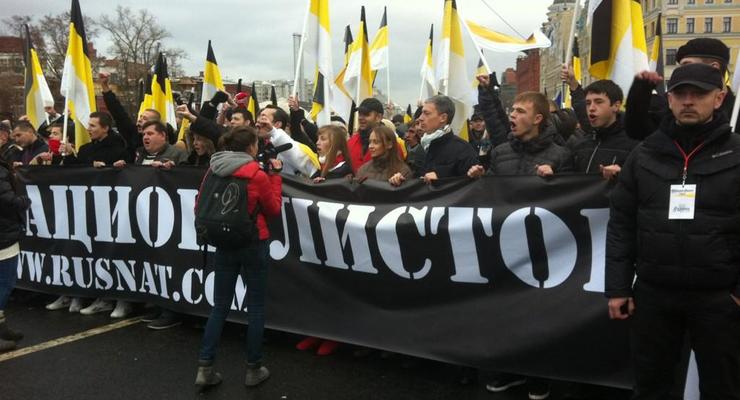 В Москве завершился Русский марш, около 30 человек задержаны