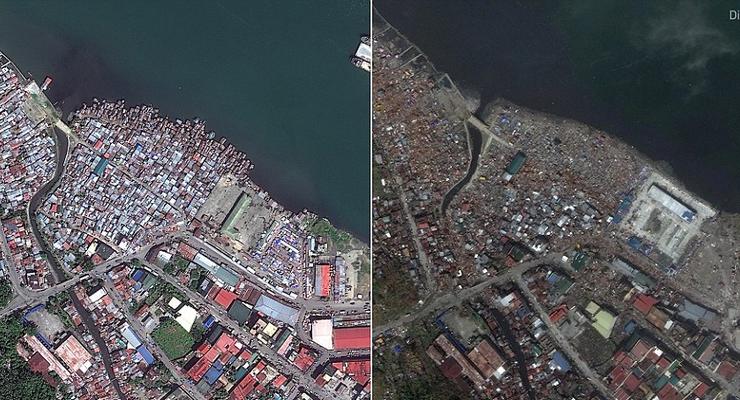 Филиппины до и после супертайфуна - подборка ФОТО