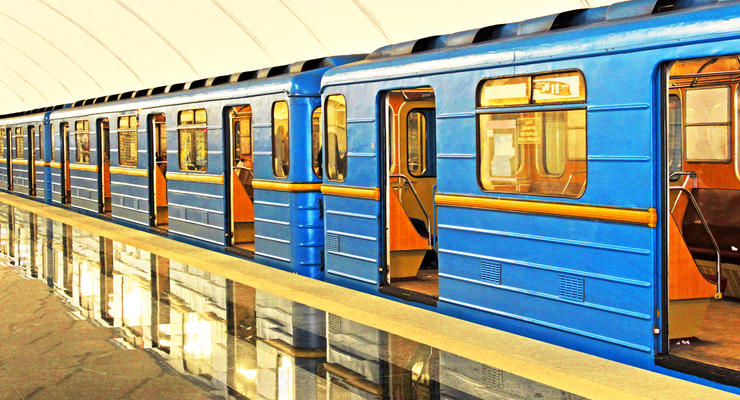 В Киеве стояла красная ветка метро