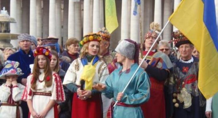 В Ватикане прошел рождественский Евромайдан
