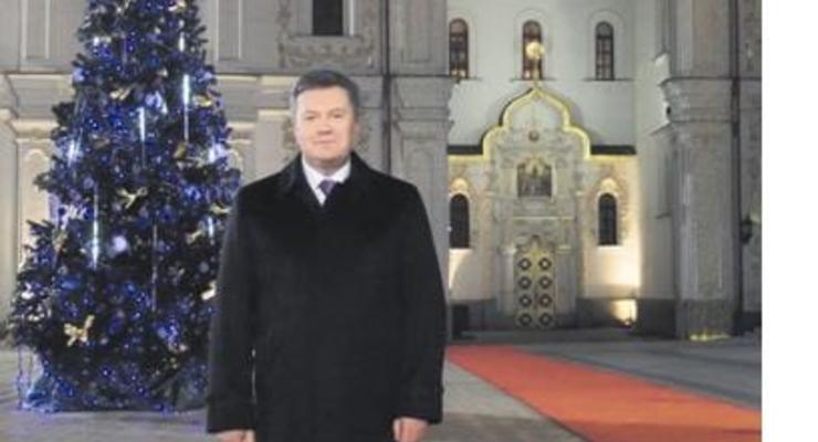 В Новый год и Рождество Янукович обратится к украинцам по телевизору из Киево-Печерской Лавры