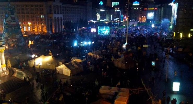 На Майдане в Киеве второй день не работает освещение