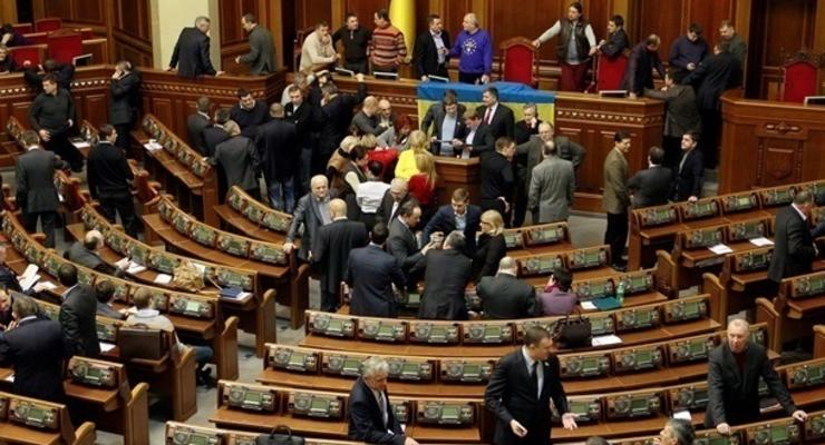Парламент Украины досрочно ушел на зимние каникулы