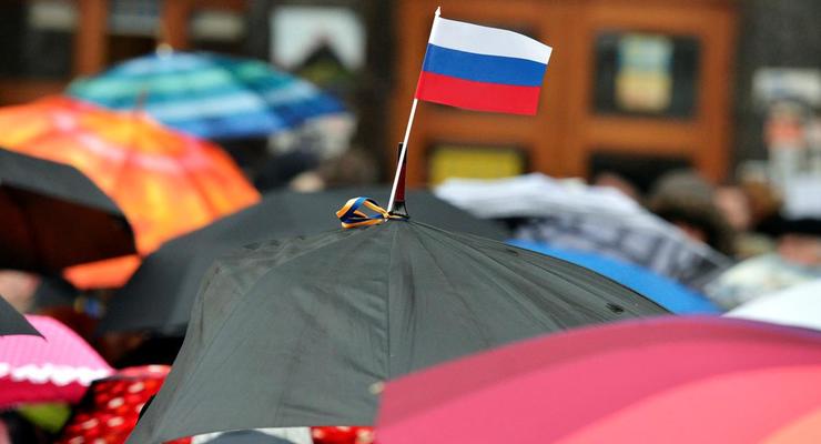 На Майдане поддержали российский телеканал "Дождь"