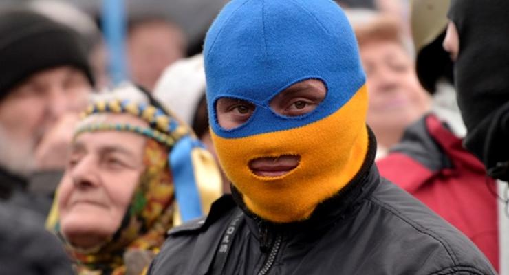 Активисты в Праге поддержали киевский Майдан Еврошествием