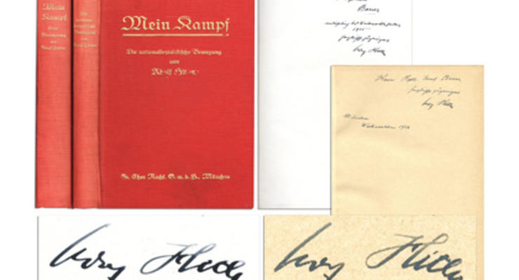 Подписанные Гитлером экземпляры Mein Kampf уйдут с молотка
