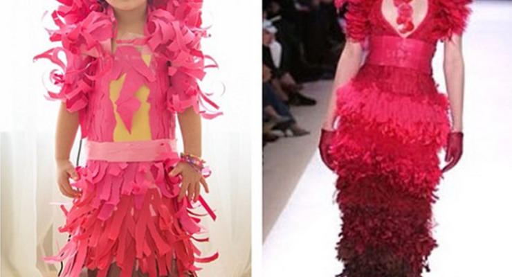 Мамина модница: Малютка создает платья из цветной бумаги