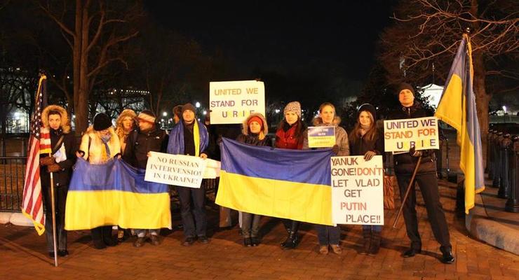 Украинская диаспора пикетировала резиденцию Обамы