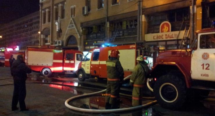Пожар на Бессарабском рынке повредил площадь около 200 кв. м.