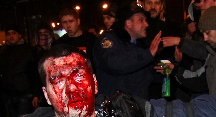 Донецкое побоище. Фото и видео избиения сторонников единой Украины 13 марта