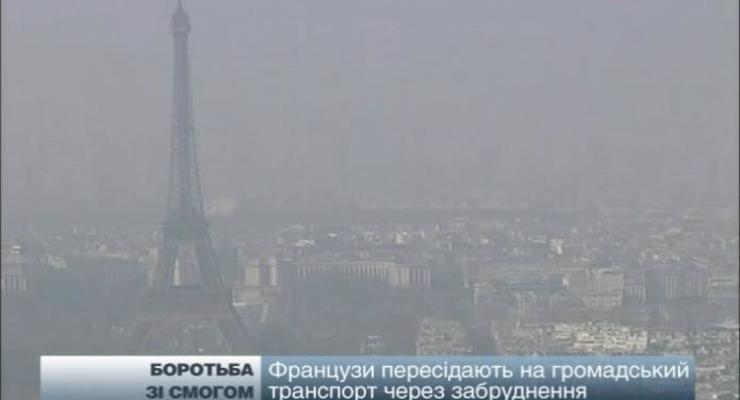 Французы пересаживаются на общественный транспорт из-за загрязнения воздуха