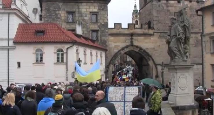 В Праге прошел антипутинский марш