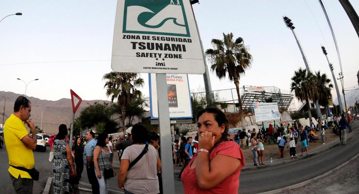 Из-за угрозы цунами в Чили эвакуированы 900 тысяч человек
