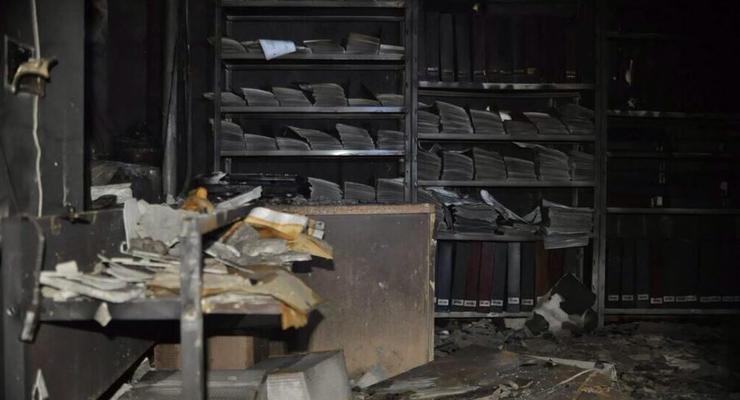 Ущерб от пожара в Харьковской ОГА оценили в 10 млн грн