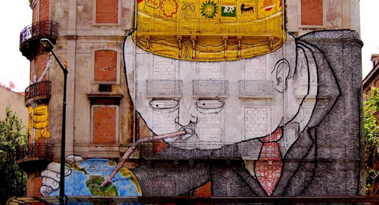 Мир как холст: Художник разрисовывает дома крутыми граффити
