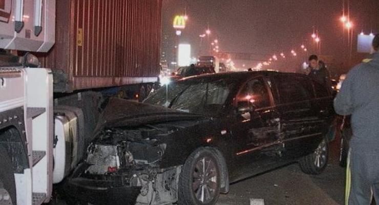 В Киеве столкнулись 11 автомобилей