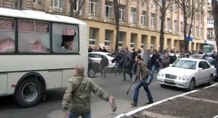 В Харькове милиция задержала организатора нападения на автобус ВВ