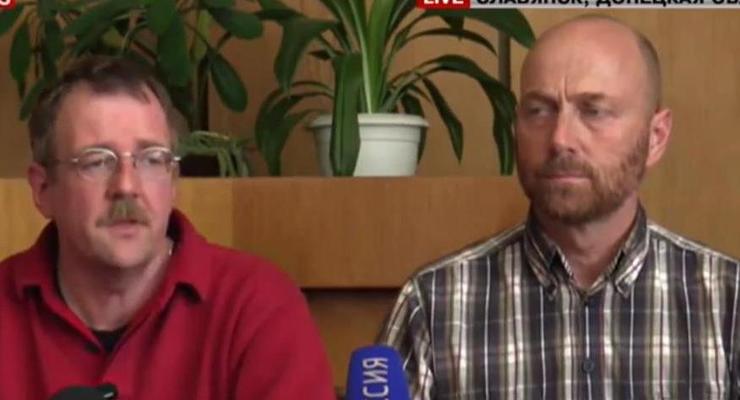 Захваченные эксперты ОБСЕ: Мы не военнопленные, мы гости "мэра" Пономарева