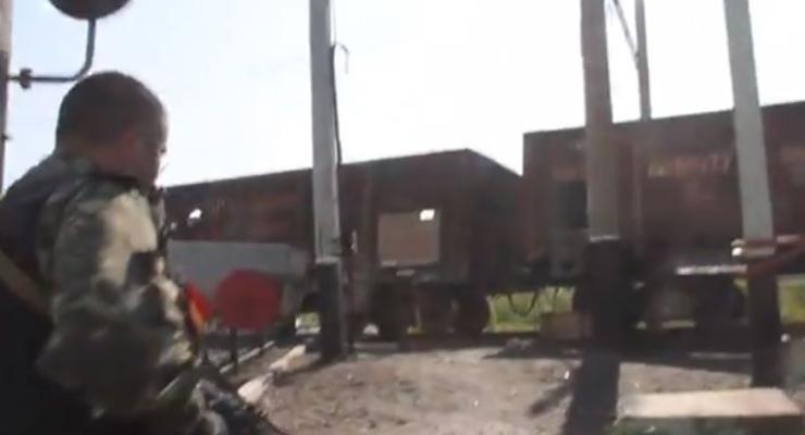 Появилось видео «бронепоезда» сепаратистов в Славянске