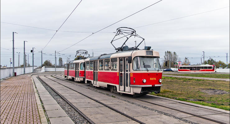 Трамвай на Троещине будет временным, пока строят метро
