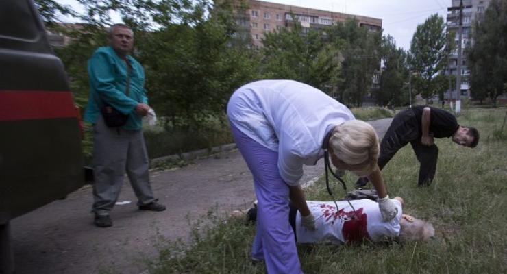 В Славянске возле храма взорвалась мина, погибла женщина