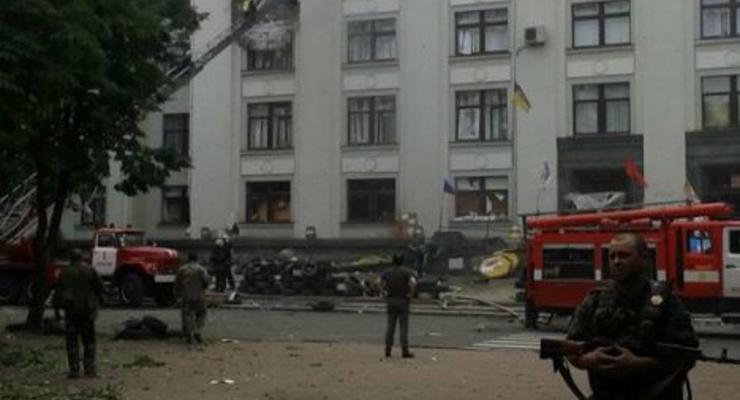 Здание Луганской ОГА подорвали  изнутри – штаб АТО