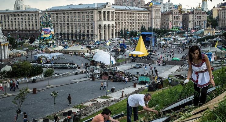 В центре Киева на баррикадах нашли мины-растяжки