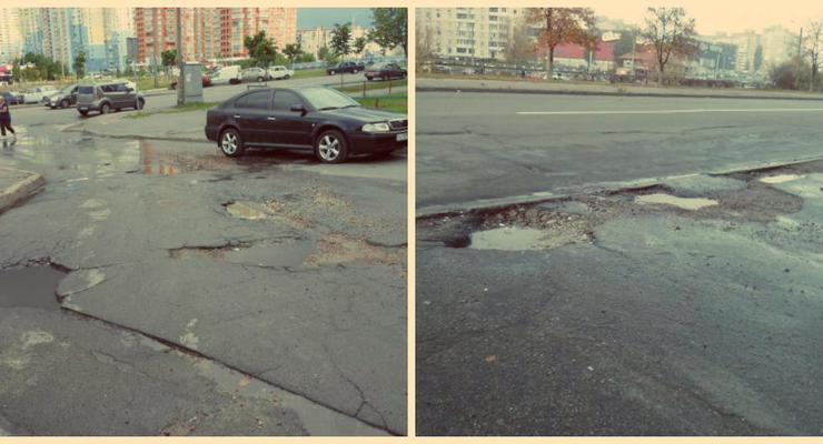 ТОП-10 улиц с худшими дорогами в Киеве