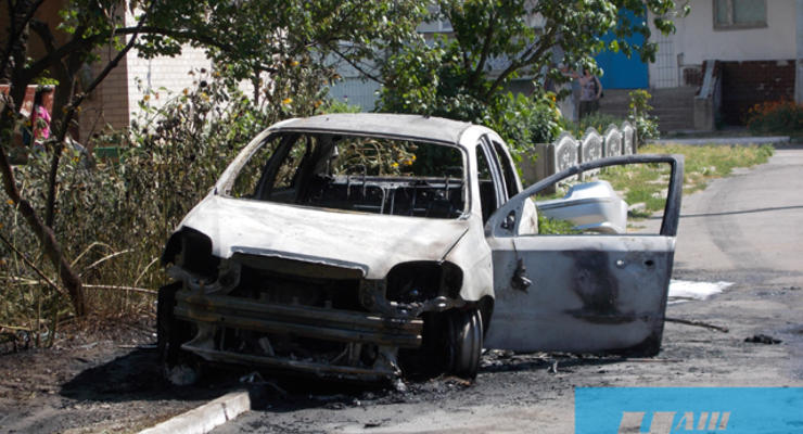 В Мелитополе взорвали машину частного предпринимателя