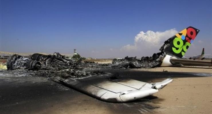 Ракетный обстрел уничтожил 90% самолетов в аэропорту Триполи