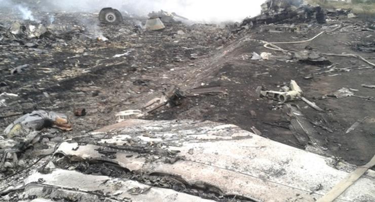 Опубликовано видео с места падения малайзийского Боинга 777