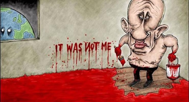 Карикатуры на Путина: как мир изобразил лидера РФ после крушения Боинга