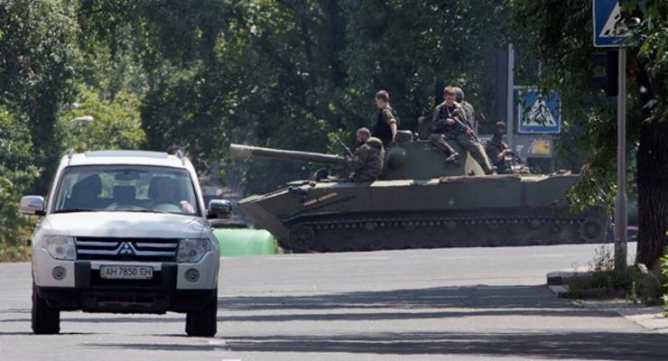 Снаряды уже залетают вглубь Донецка