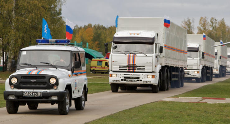 Из Подмосковья выехала автоколонна с гуманитарной помощью жителям Донбасса