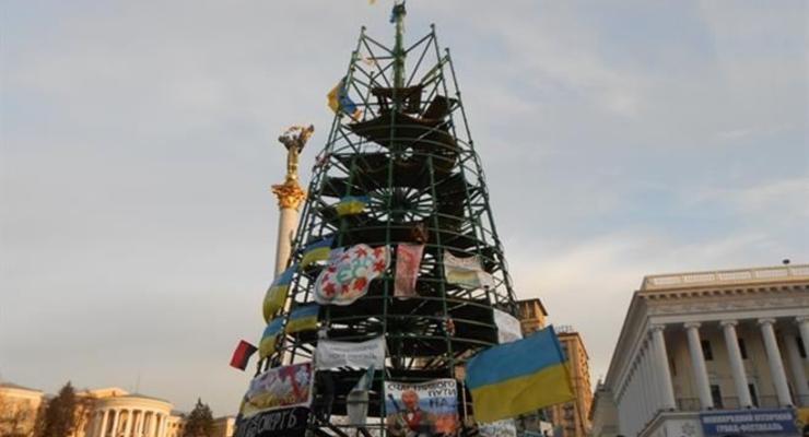Кличко пообещал убрать елку с Майдана и переименовать Институтскую