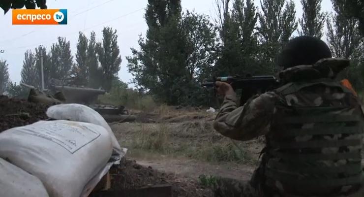 Как батальон Днепр ведет бои на окраине Донецка (видео)