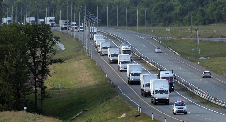 На российские КАМАЗы с гуманитарной помощью повесят украинские автомобильные номера