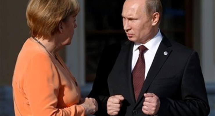 Путин и Меркель обсудили гуманитарную ситуацию в Украине