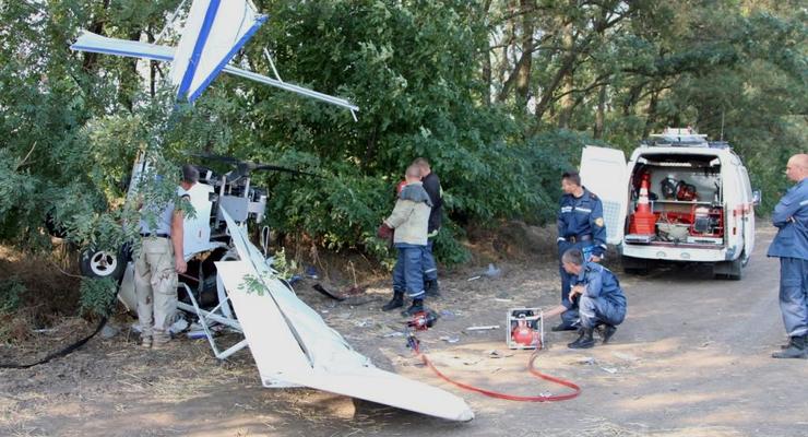 В Днепропетровской области упал самолет, есть пострадавшие