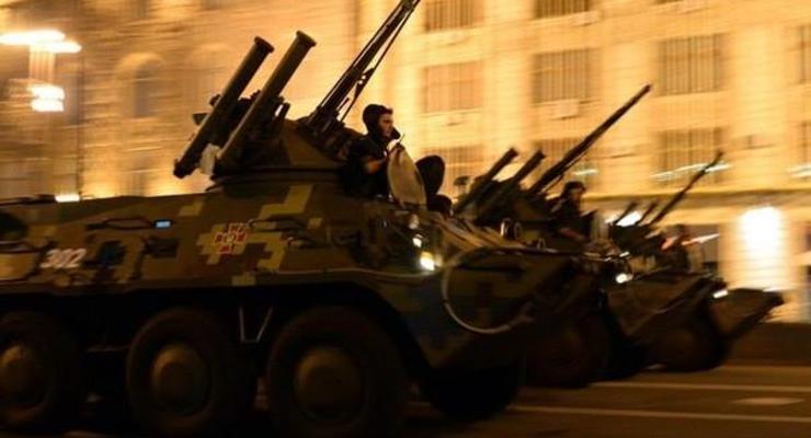 В Киеве прошла репетиция военного парада (фото)