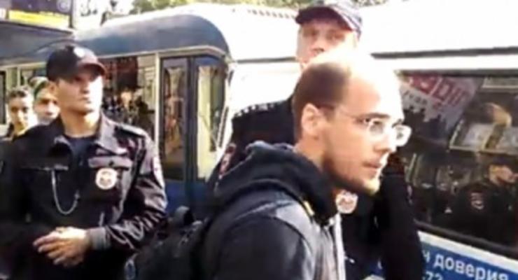 Журналист Эхо Москвы заявил о своем избиении на акции в поддержку Украины