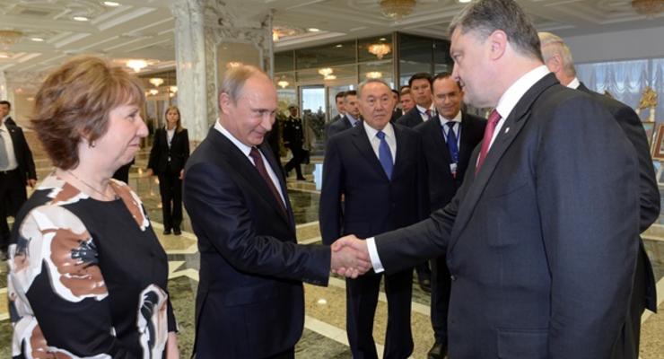 Встреча Порошенко и Путина завершена
